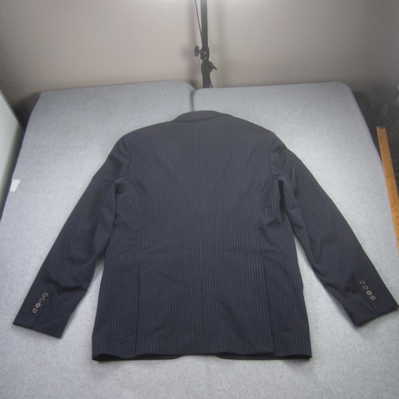 Polo Ralph Lauren Suit Mens 46Lx39W Navy Striped Modern Fit Jacket Pants 2 Piece - Picture 3 of 16